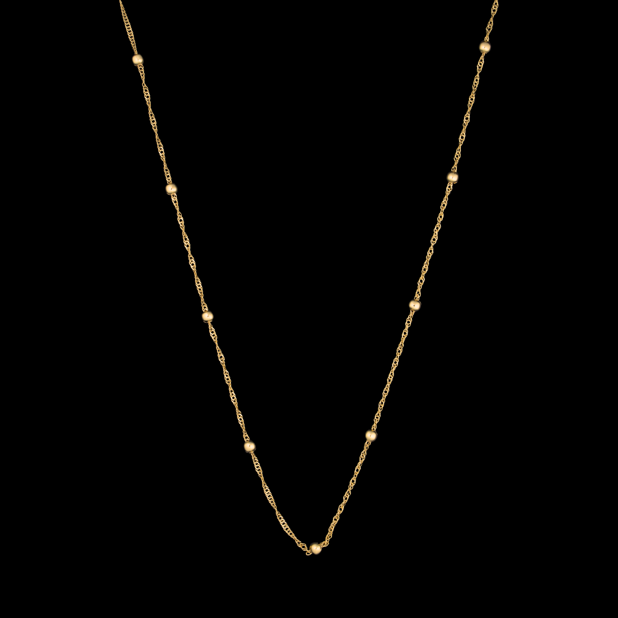 Combo of 4 Stylish Gold Plated Chains for Women & Girls – Lightweight Daily Wear Necklace Set