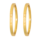 Floral Designer Gold Plated Bangles for Women & Girls