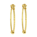 Gold Floral Bangles with Red Stone – Adjustable Size
