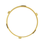 Elegant Crystal-Studded Gold Bangles for Women