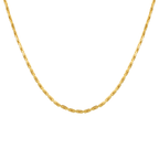 Elegant Gold-Plated Box Chain for Women | Lightweight Daily Wear Necklace - BeMine