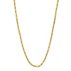 Elegant Gold-Plated Cylindrical Link Chain for Men - BeMine