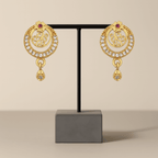 Floral Grace Gold Drop Earrings - BeMine