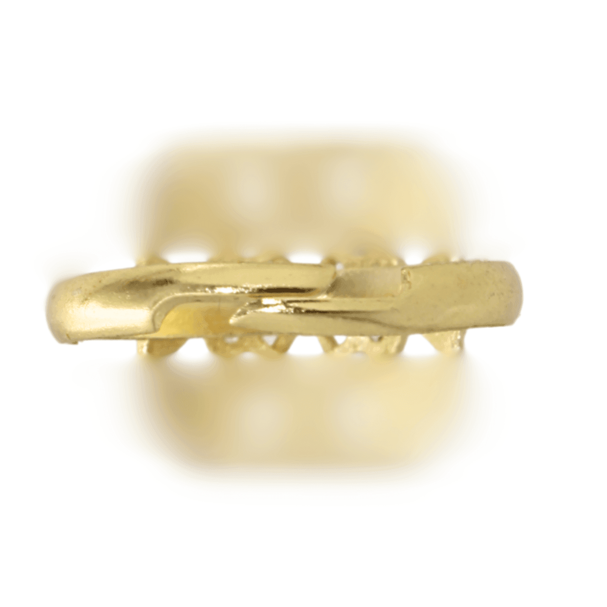 Gold-Plated Adjustable Circular Ring with Ruby Accents for Women - BeMine