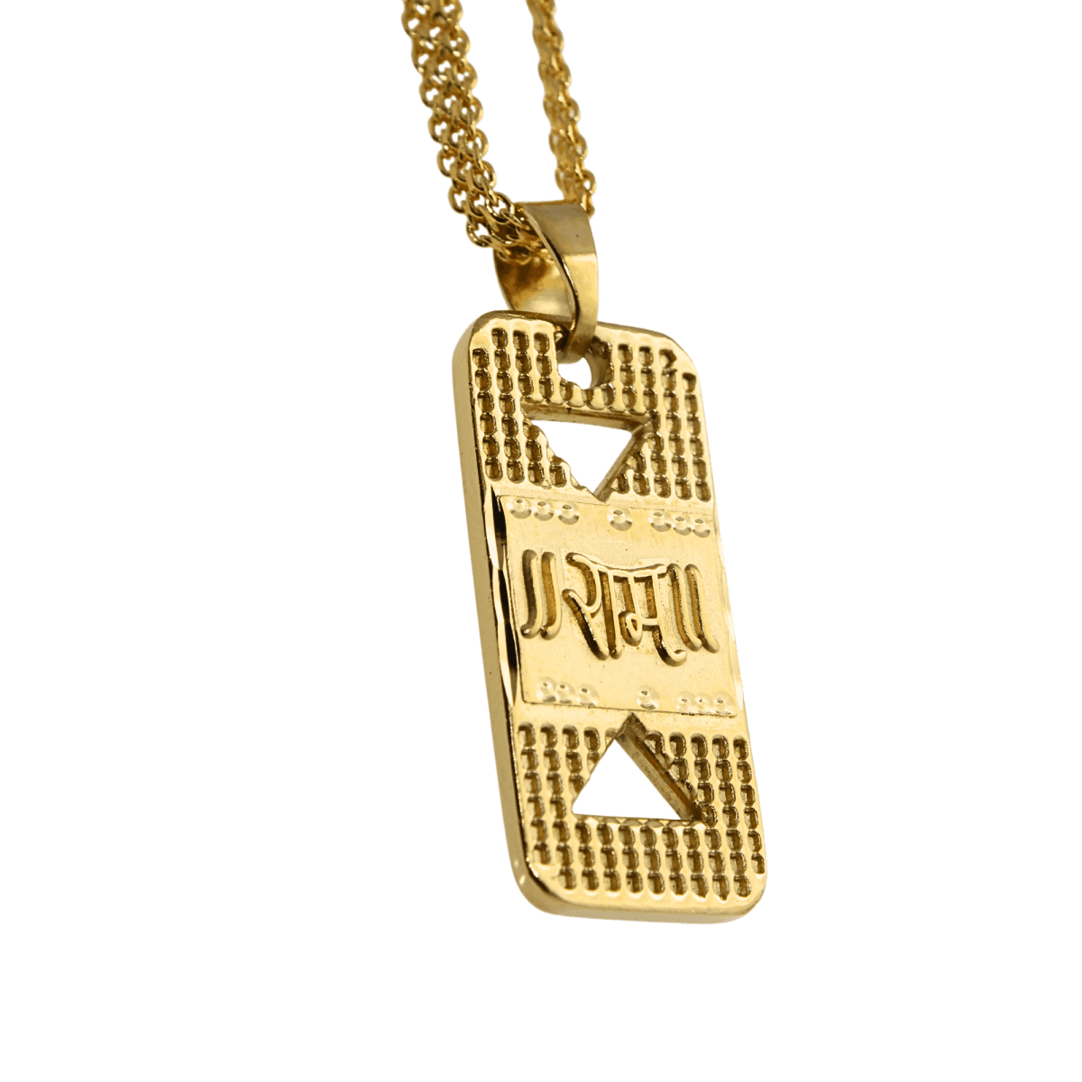 Gold-Plated Ram Pendant Necklace with Chain - BeMine