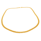 Gold-Plated Round Box Chain for Men & Women | Durable Daily Wear Chain - BeMine