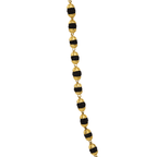 Gold-Plated Rudraksha Mala for Men | Traditional Black & Gold Beaded Necklace - BeMine