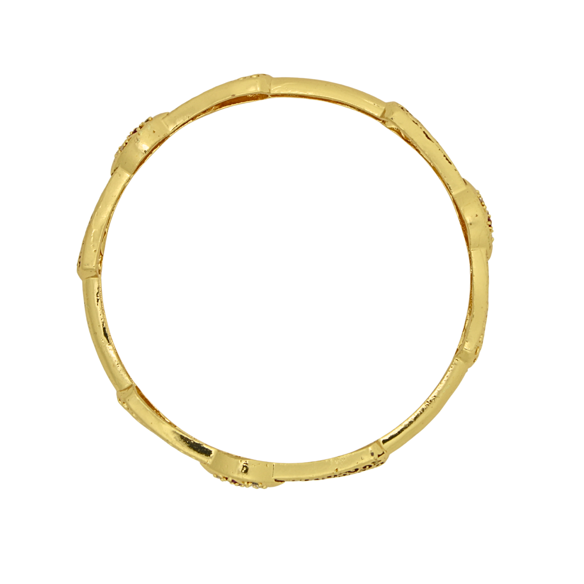 Royal Ruby Gold-Plated Bangles for Women – Elegant Ethnic Design