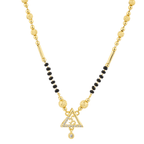 Triangle Pendant Gold-Plated Mangalsutra - BeMine